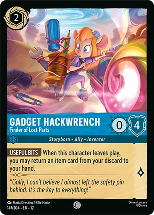 Image for Gadget Hackwrench - Finder of Lost Parts (147/204) [Wilds Unknown] - Disney Lorcana