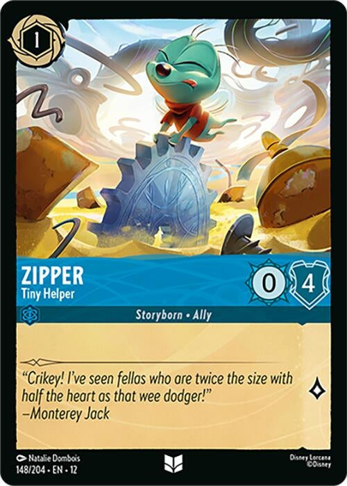 Image for Zipper - Tiny Helper (148/204) [Wilds Unknown] (Cold Foil) - Disney Lorcana