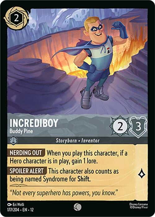 Image for Incrediboy - Buddy Pine (177/204) [Wilds Unknown] (Cold Foil) - Disney Lorcana