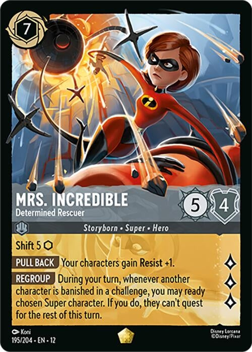 Image for Mrs. Incredible - Determined Rescuer (195/204) [Wilds Unknown] - Disney Lorcana