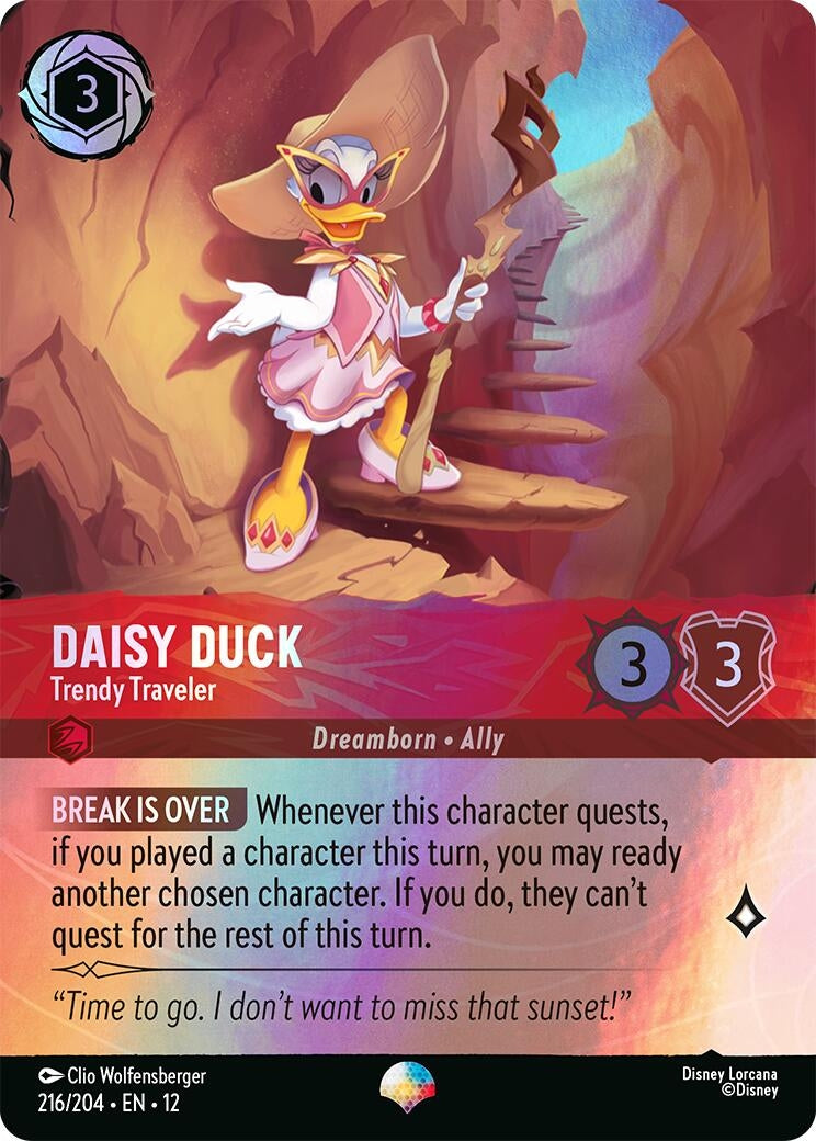 Image for Daisy Duck - Trendy Traveler (Epic) (216/204) [Wilds Unknown] (Holofoil) - Disney Lorcana