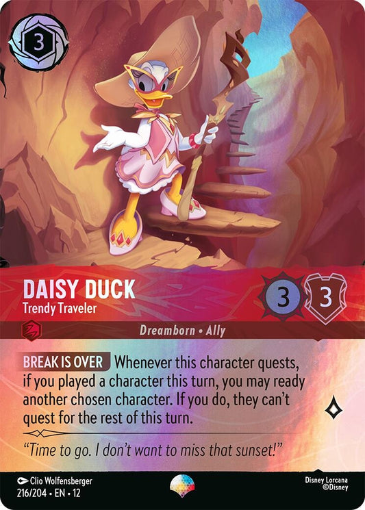 Image for Daisy Duck - Trendy Traveler (Epic) (216/204) [Wilds Unknown] (Holofoil) - Disney Lorcana