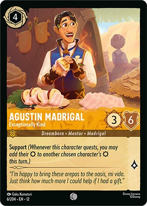 Image for Agustin Madrigal - Exceptionally Kind (6/204) [Wilds Unknown] (Cold Foil) - Disney Lorcana