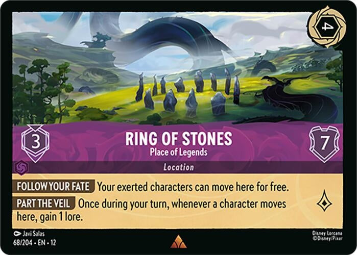 Image for Ring of Stones - Place of Legends (68/204) [Wilds Unknown] (Cold Foil) - Disney Lorcana
