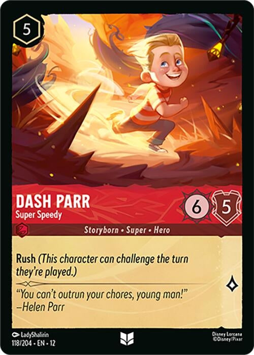 Image for Dash Parr - Super Speedy (118/204) [Wilds Unknown] (Cold Foil) - Disney Lorcana