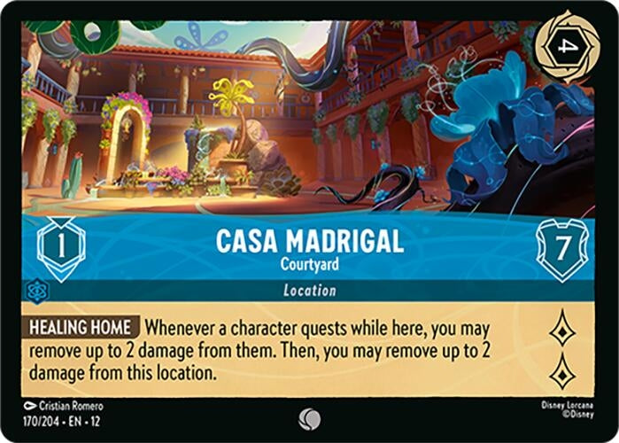 Image for Casa Madrigal - Courtyard (170/204) [Wilds Unknown] - Disney Lorcana
