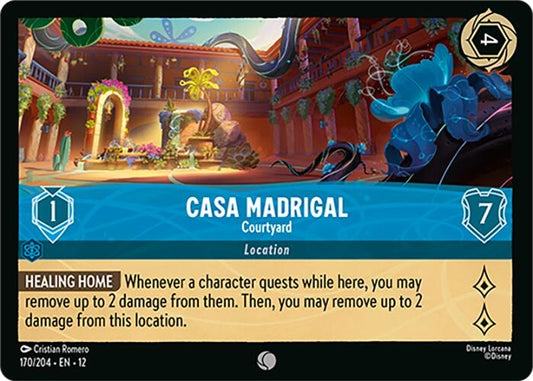 Image for Casa Madrigal - Courtyard (170/204) [Wilds Unknown] (Cold Foil) - Disney Lorcana
