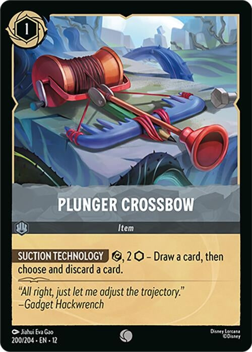 Image for Plunger Crossbow (200/204) [Wilds Unknown] (Cold Foil) - Disney Lorcana