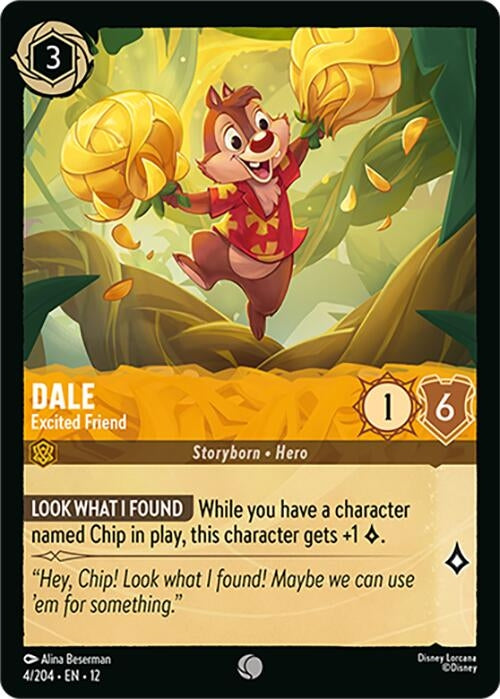 Image for Dale - Excited Friend (4/204) [Wilds Unknown] (Cold Foil) - Disney Lorcana