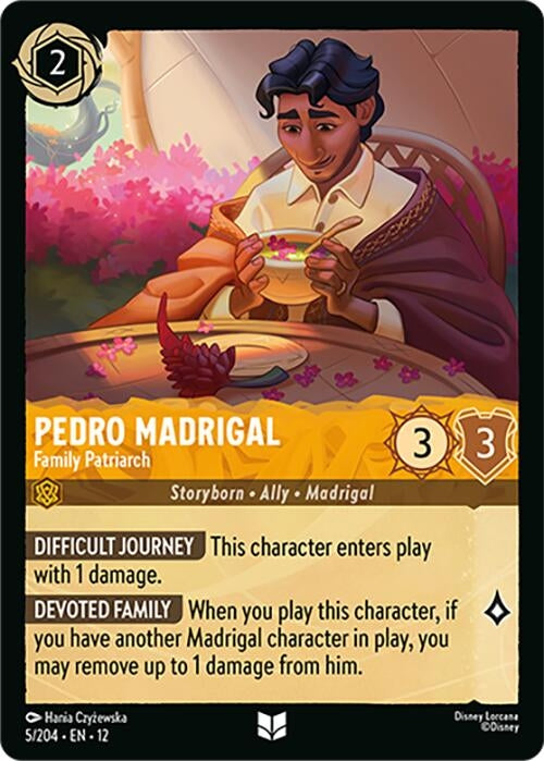 Image for Pedro Madrigal - Family Patriarch (5/204) [Wilds Unknown] (Cold Foil) - Disney Lorcana