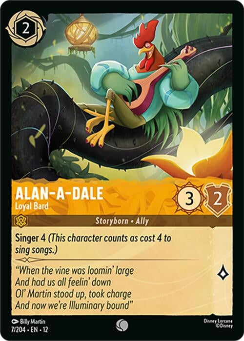 Image for Alan-a-Dale - Loyal Bard (7/204) [Wilds Unknown] - Disney Lorcana