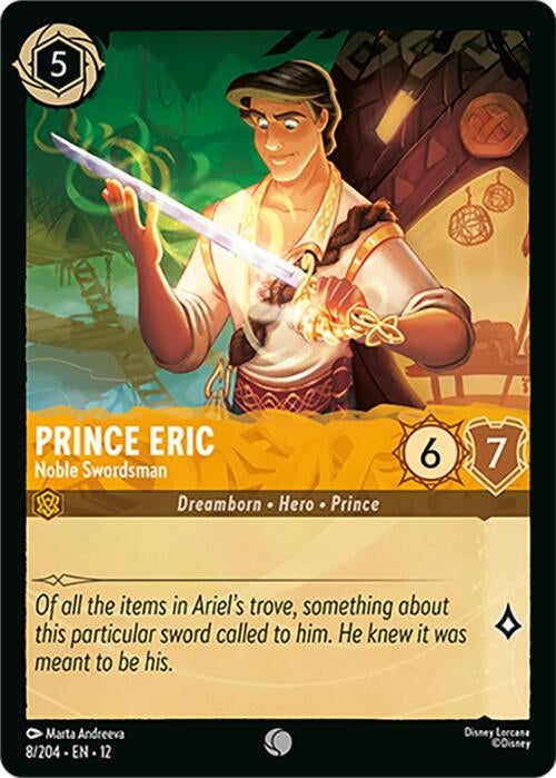 Image for Prince Eric - Noble Swordsman (8/204) [Wilds Unknown] - Disney Lorcana