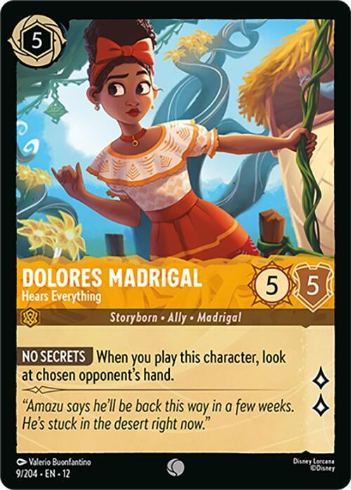 Image for Dolores Madrigal - Hears Everything (9/204) [Wilds Unknown] (Cold Foil) - Disney Lorcana