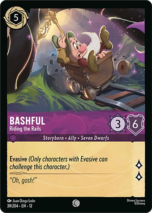 Image for Bashful - Riding the Rails (39/204) [Wilds Unknown] - Disney Lorcana