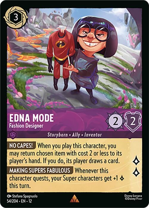 Image for Edna Mode - Fashion Designer (54/204) [Wilds Unknown] (Cold Foil) - Disney Lorcana