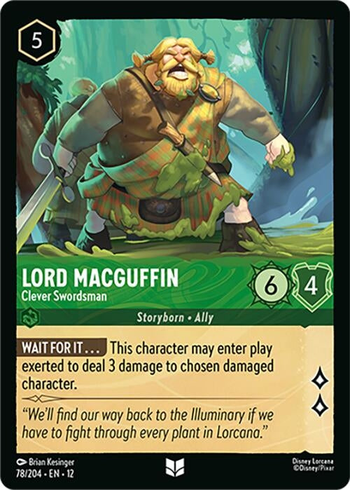 Image for Lord MacGuffin - Clever Swordsman (78/204) [Wilds Unknown] - Disney Lorcana