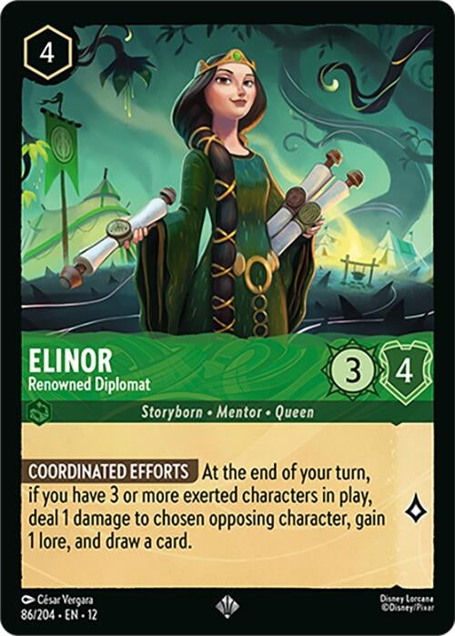 Image for Elinor - Renowned Diplomat (86/204) [Wilds Unknown] (Cold Foil) - Disney Lorcana