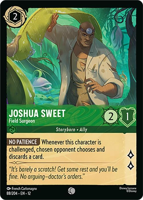 Image for Joshua Sweet - Field Surgeon (88/204) [Wilds Unknown] (Cold Foil) - Disney Lorcana