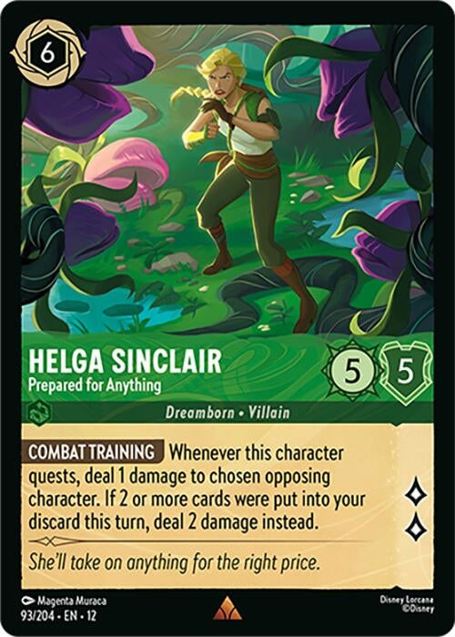 Image for Helga Sinclair - Prepared for Anything (93/204) [Wilds Unknown] (Cold Foil) - Disney Lorcana