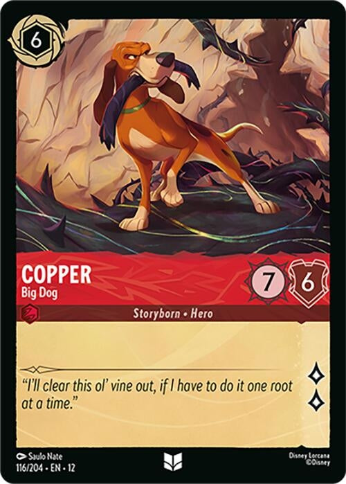 Image for Copper - Big Dog (116/204) [Wilds Unknown] (Cold Foil) - Disney Lorcana