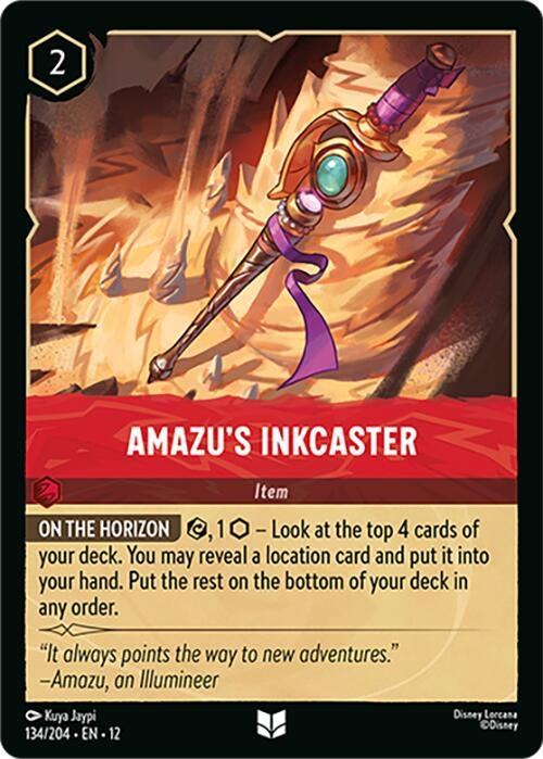 Image for Amazu's Inkcaster (134/204) [Wilds Unknown] (Cold Foil) - Disney Lorcana