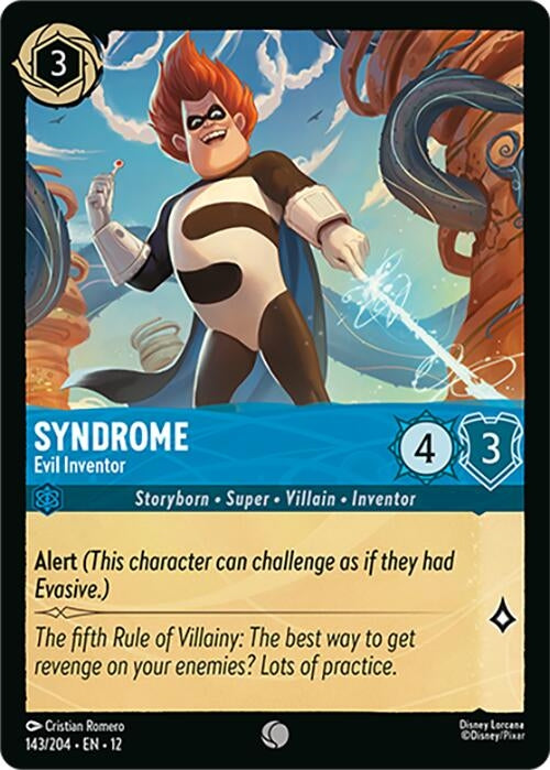 Image for Syndrome - Evil Inventor (143/204) [Wilds Unknown] (Cold Foil) - Disney Lorcana