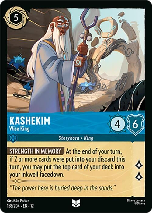 Image for Kashekim - Wise King (158/204) [Wilds Unknown] (Cold Foil) - Disney Lorcana