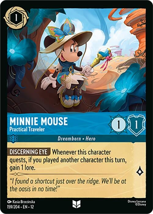 Image for Minnie Mouse - Practical Traveler (159/204) [Wilds Unknown] - Disney Lorcana
