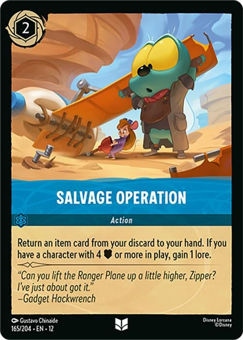 Image for Salvage Operation (165/204) [Wilds Unknown] (Cold Foil) - Disney Lorcana