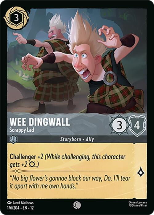 Image for Wee Dingwall - Scrappy Lad (176/204) [Wilds Unknown] (Cold Foil) - Disney Lorcana