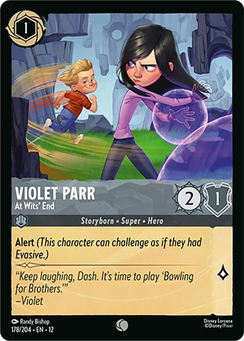 Image for Violet Parr - At Wits' End (178/204) [Wilds Unknown] (Cold Foil) - Disney Lorcana