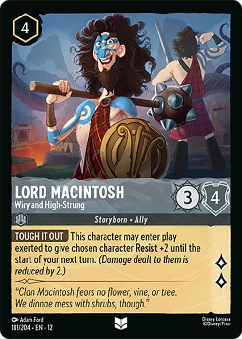 Image for Lord Macintosh - Wiry and High-Strung (181/204) [Wilds Unknown] (Cold Foil) - Disney Lorcana