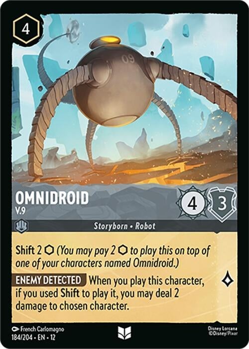 Image for Omnidroid - V.9 (184/204) [Wilds Unknown] - Disney Lorcana