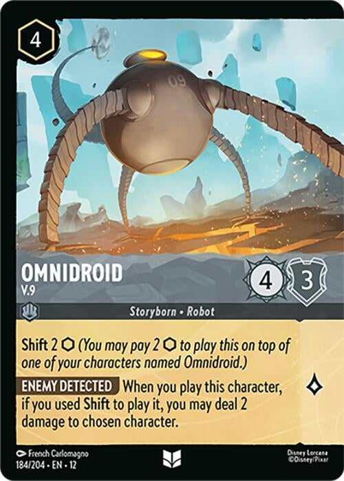 Image for Omnidroid - V.9 (Foil) (184/204) [Wilds Unknown] (Cold Foil) - Disney Lorcana