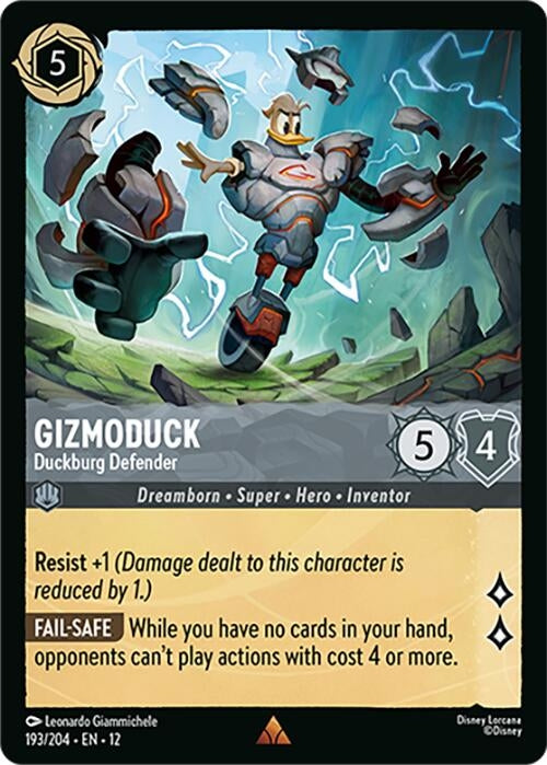 Image for Gizmoduck - Duckburg Defender (193/204) [Wilds Unknown] - Disney Lorcana