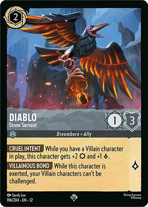 Image for Diablo - Stone Servant (196/204) [Wilds Unknown] - Disney Lorcana