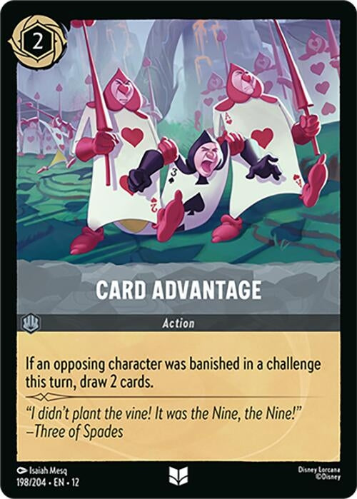 Image for Card Advantage (198/204) [Wilds Unknown] (Cold Foil) - Disney Lorcana