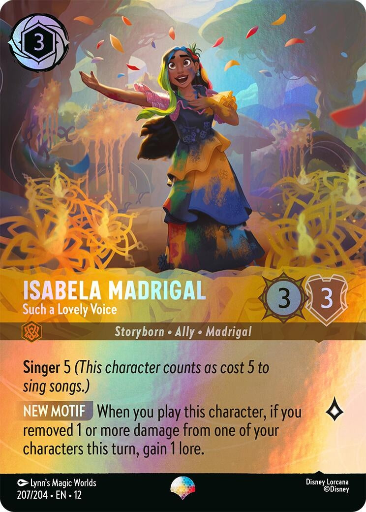 Image for Isabela Madrigal - Such a Lovely Voice (Epic) (207/204) [Wilds Unknown] (Holofoil) - Disney Lorcana