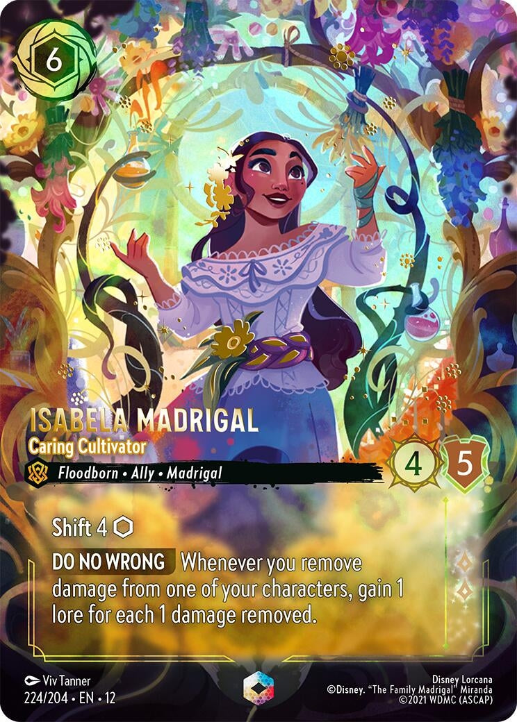 Image for Isabela Madrigal - Caring Cultivator (Enchanted) (224/204) [Wilds Unknown] (Holofoil) - Disney Lorcana