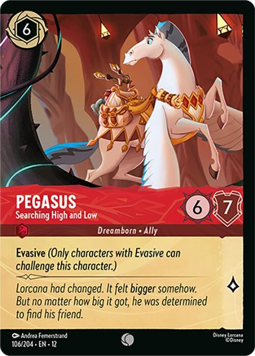 Image for Pegasus - Searching High and Low (Foil) (106/204) [Wilds Unknown] (Cold Foil) - Disney Lorcana