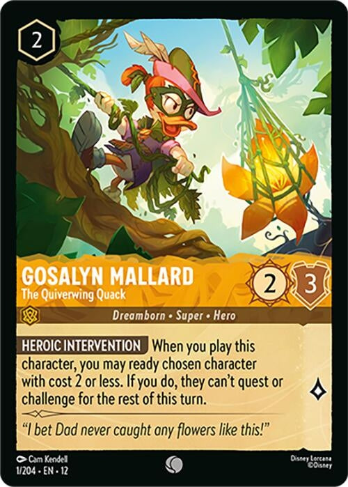 Image for Gosalyn Mallard - The Quiverwing Quack (1/204) [Wilds Unknown] - Disney Lorcana