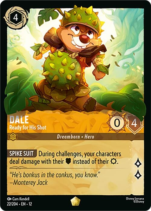 Image for Dale - Ready for His Shot (22/204) [Wilds Unknown] (Cold Foil) - Disney Lorcana