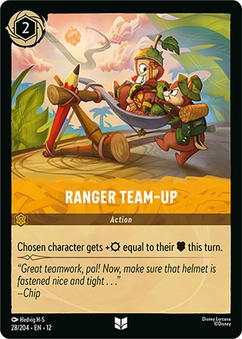 Image for Ranger Team-Up (28/204) [Wilds Unknown] (Cold Foil) - Disney Lorcana