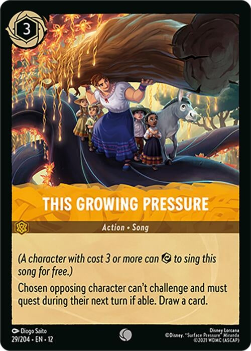 Image for This Growing Pressure (29/204) [Wilds Unknown] (Cold Foil) - Disney Lorcana