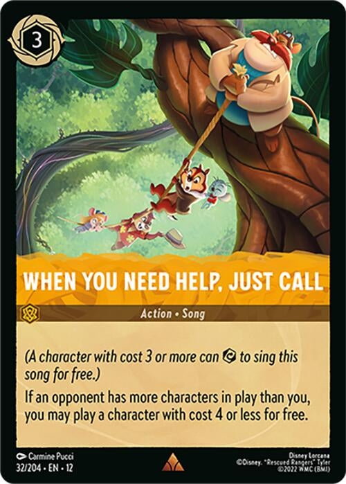 Image for When You Need Help, Just Call (32/204) [Wilds Unknown] - Disney Lorcana