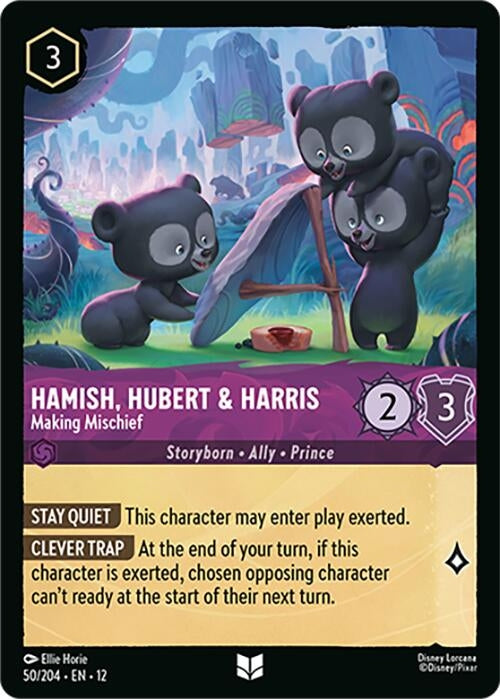 Image for Hamish, Hubert & Harris - Making Mischief (50/204) [Wilds Unknown] (Cold Foil) - Disney Lorcana