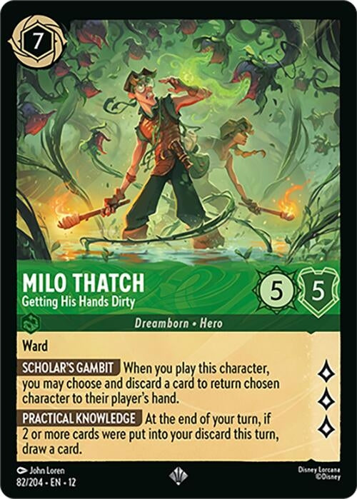 Image for Milo Thatch - Getting His Hands Dirty (82/204) [Wilds Unknown] - Disney Lorcana