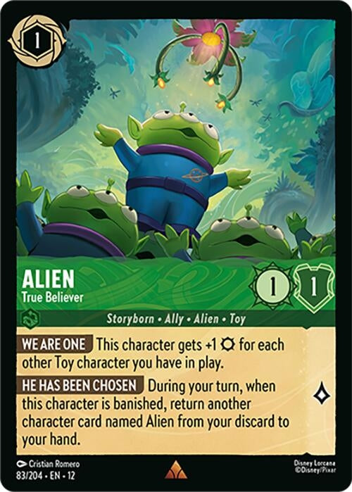 Image for Alien - True Believer (83/204) [Wilds Unknown] (Cold Foil) - Disney Lorcana