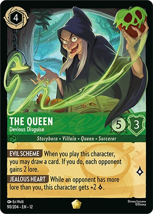 Image for The Queen - Devious Disguise (90/204) [Wilds Unknown] (Cold Foil) - Disney Lorcana