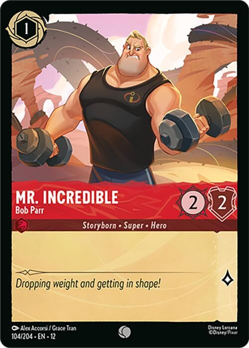 Image for Mr. Incredible - Bob Parr (104/204) [Wilds Unknown] (Cold Foil) - Disney Lorcana